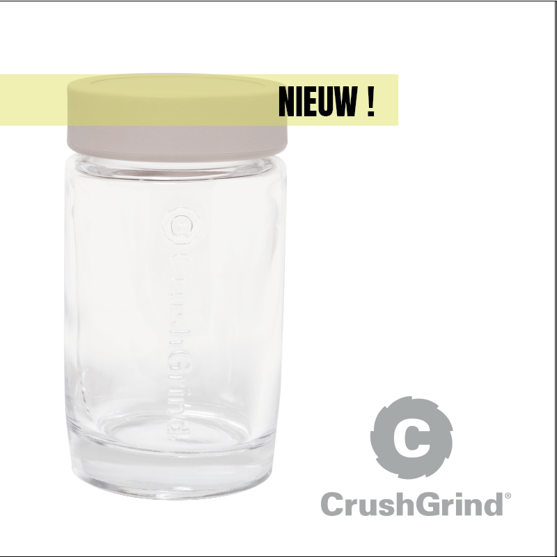CrushGrind© Vaasa storage jar - off-white
