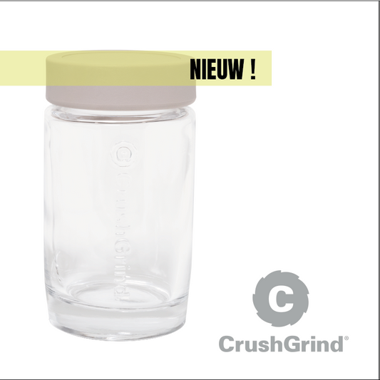 CrushGrind© Vaasa storage jar - off-white